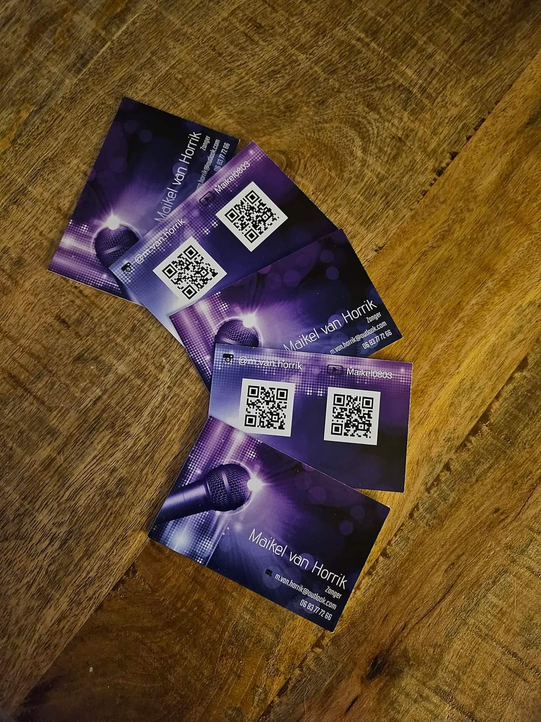 De visite kaartjes zijn binnen👌